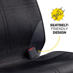 Lebogner car seat protector thick padding adds comfort during rides.