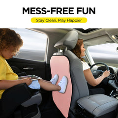 Lebogner kick mats backseat protector two-pack keeps seats clean during road trips.