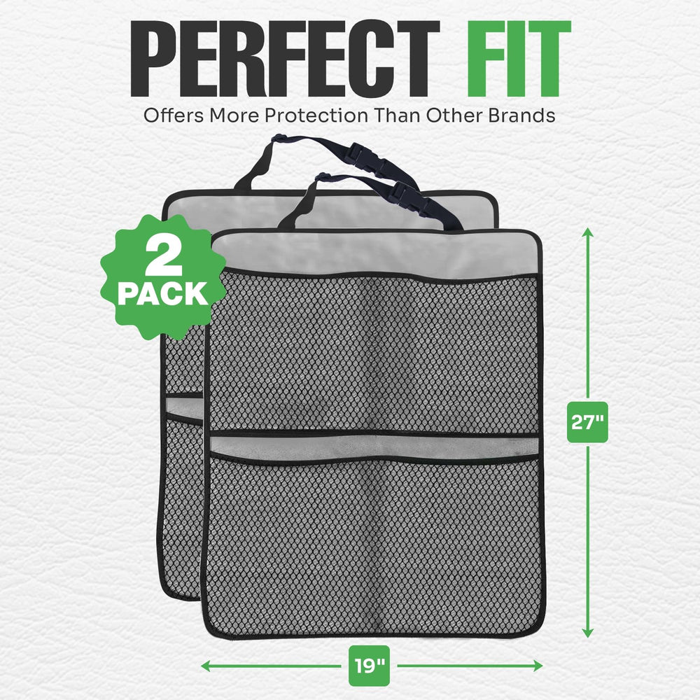 Lebogner Kick Mats Grey 4-Pocket wipe-clean surface for quick maintenance.