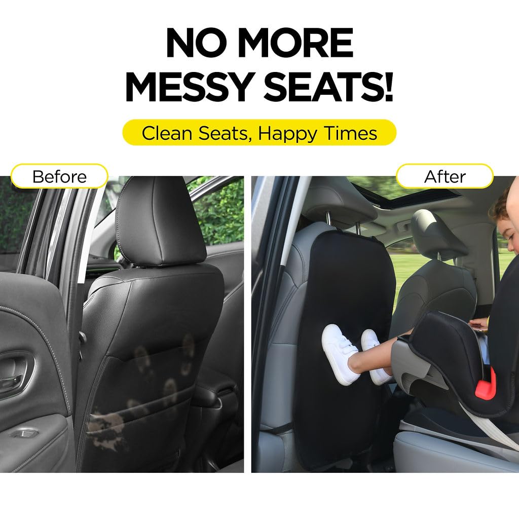 Lebogner kick mats XL coverage shields seats from spills and dirt.