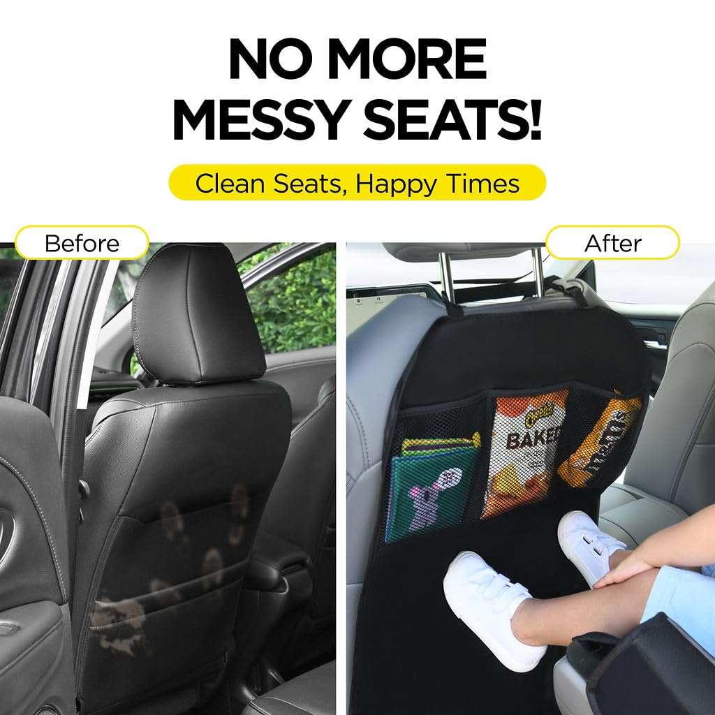 Lebogner waterproof back seat cover shields upholstery from mud.