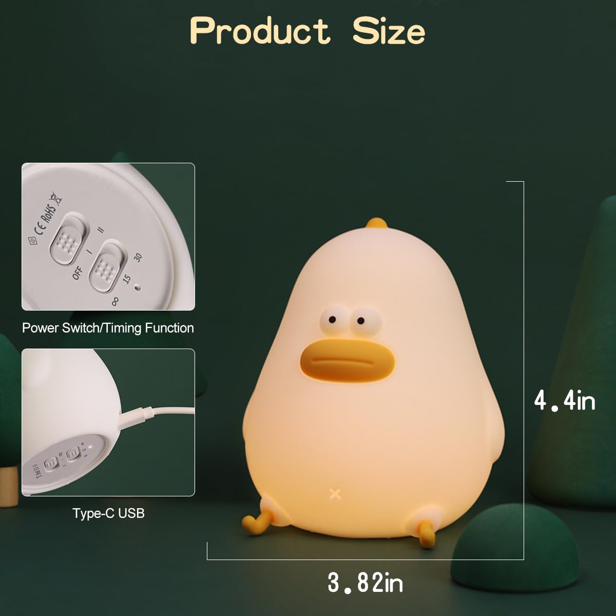 LEDHOLYT travel-friendly night light makes a thoughtful gift for kids