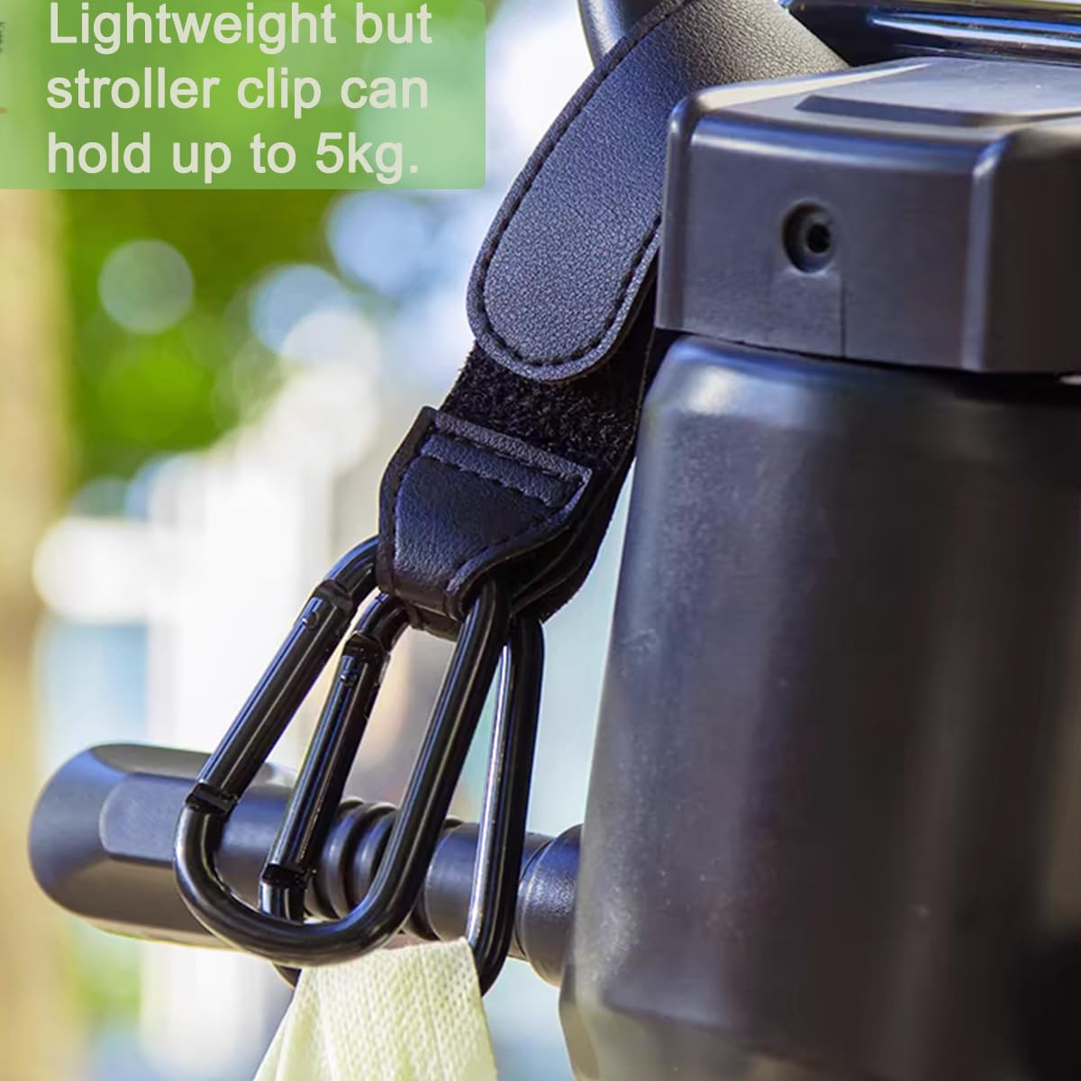 LEECHY compact clips store easily in a bag for travel and shopping.