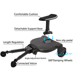 Leefngsun stroller board foldable and travel-ready for compact storage.
