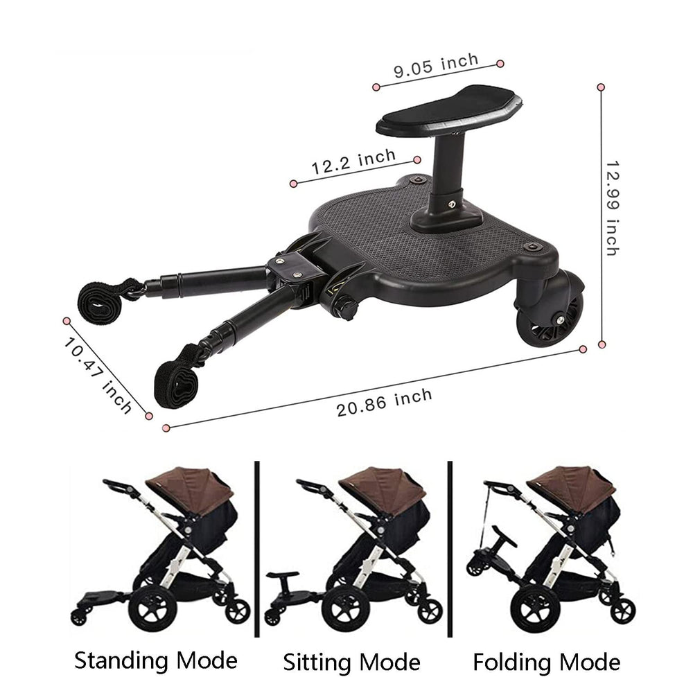 Leefngsun stroller board nylon lanyard for easy hanging when not in use.