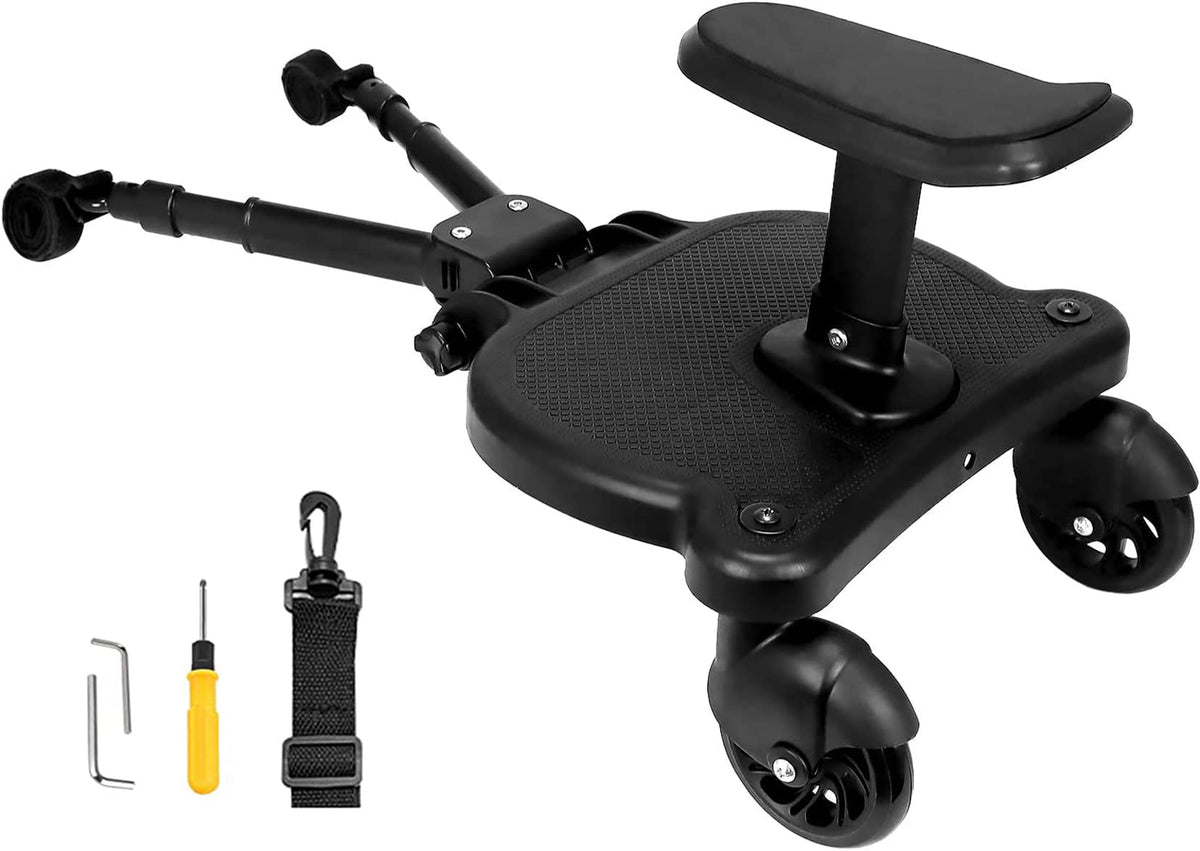 Leefngsun universal stroller board with detachable seat enabling flexible standing or sitting.