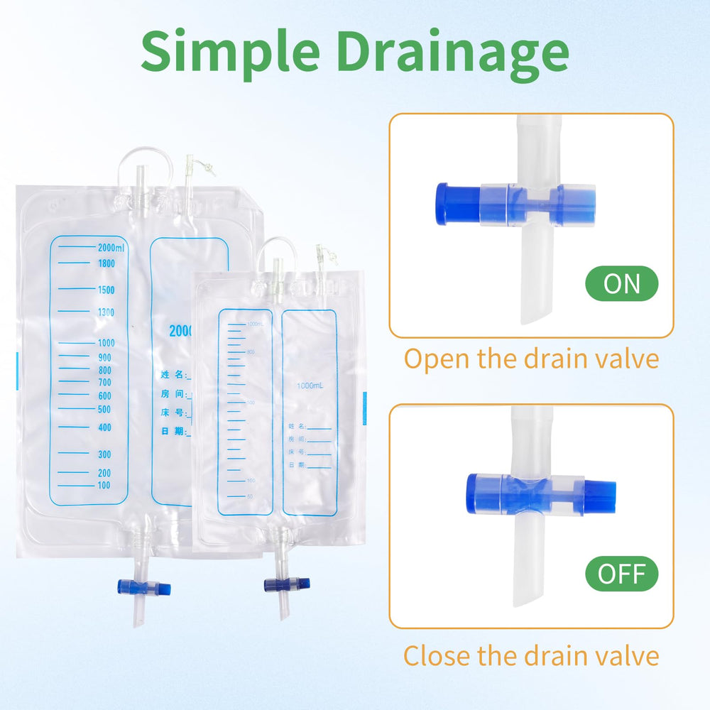 Lefeke leg-tube routing keeps the urine bag out of the way during movement.