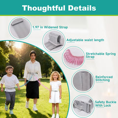 Lefeke toddler leash with adjustable strap offers a comfortable fit for kids and guardians.