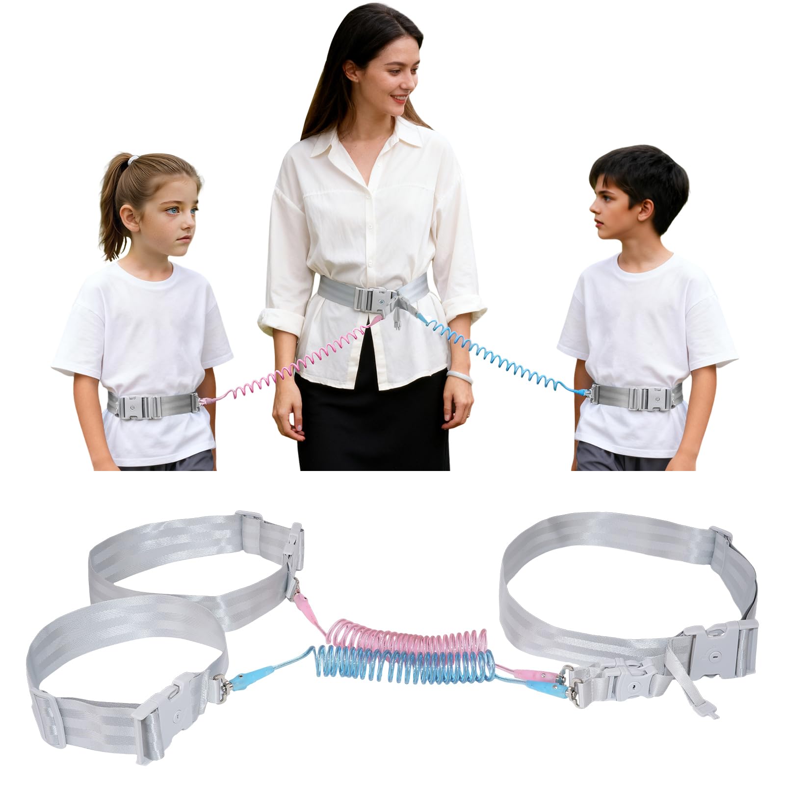 Lefeke toddler leash with a secure key-lock buckle for safe outdoor control.