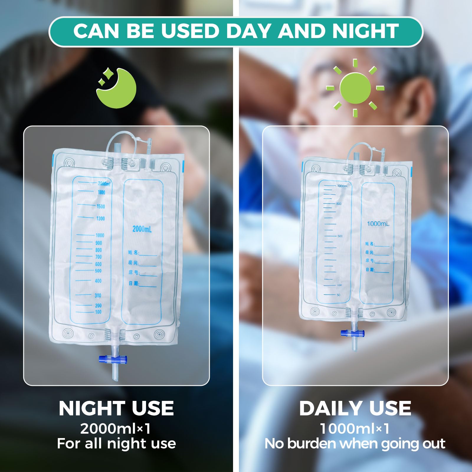 Lefeke travel-friendly urine drainage system for on-the-go use.