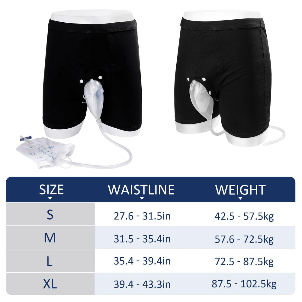 lefeke two 500ml leg bags enable secure storage during movement.