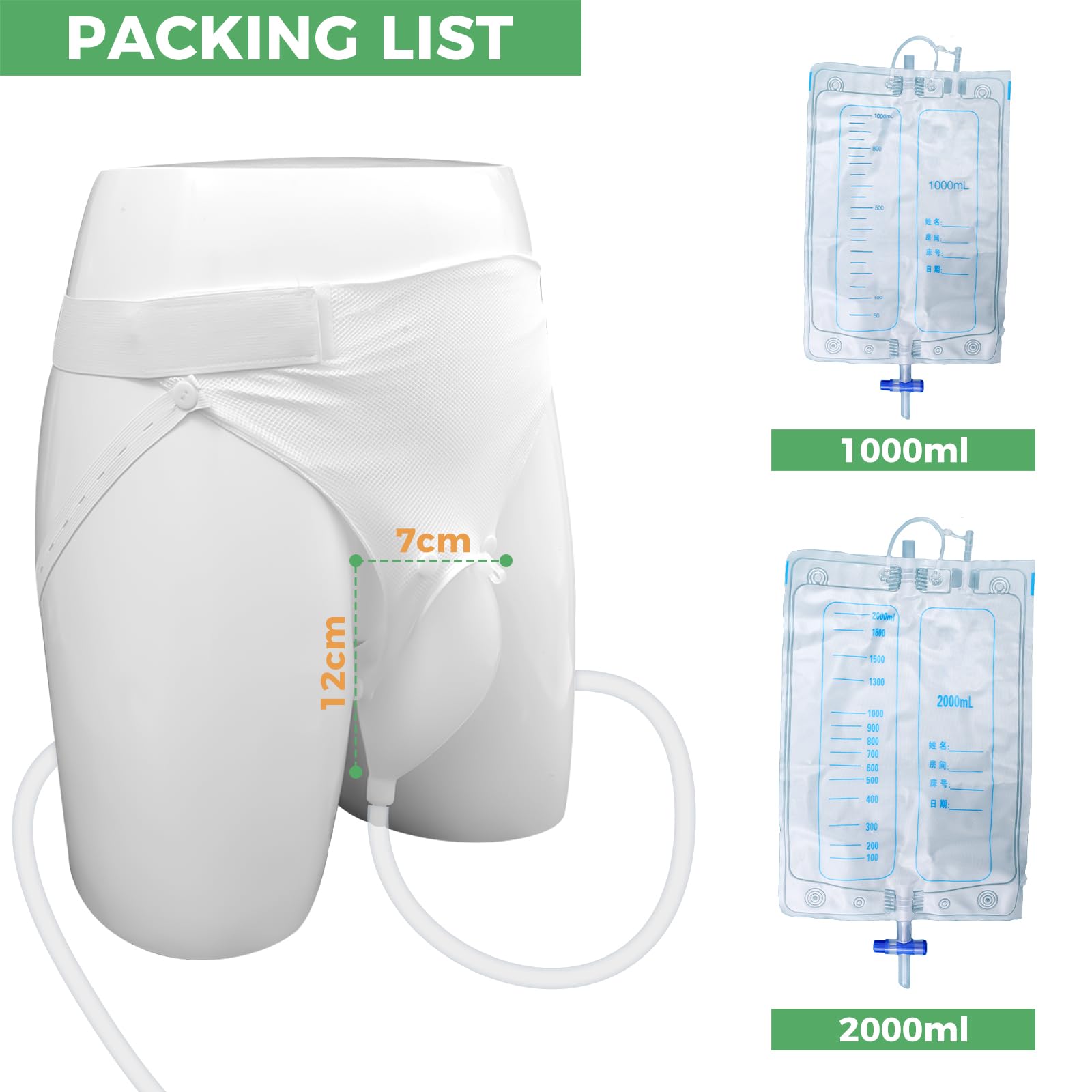 LEFEKE portable urine bag supports bed rest and on-the-go needs.