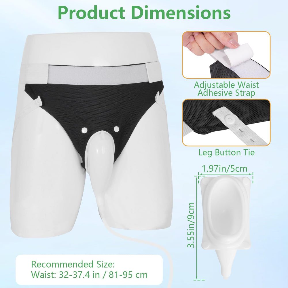 lefeke urine bag system with breathable pants for comfort