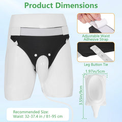 lefeke urine bag system with breathable pants for comfort