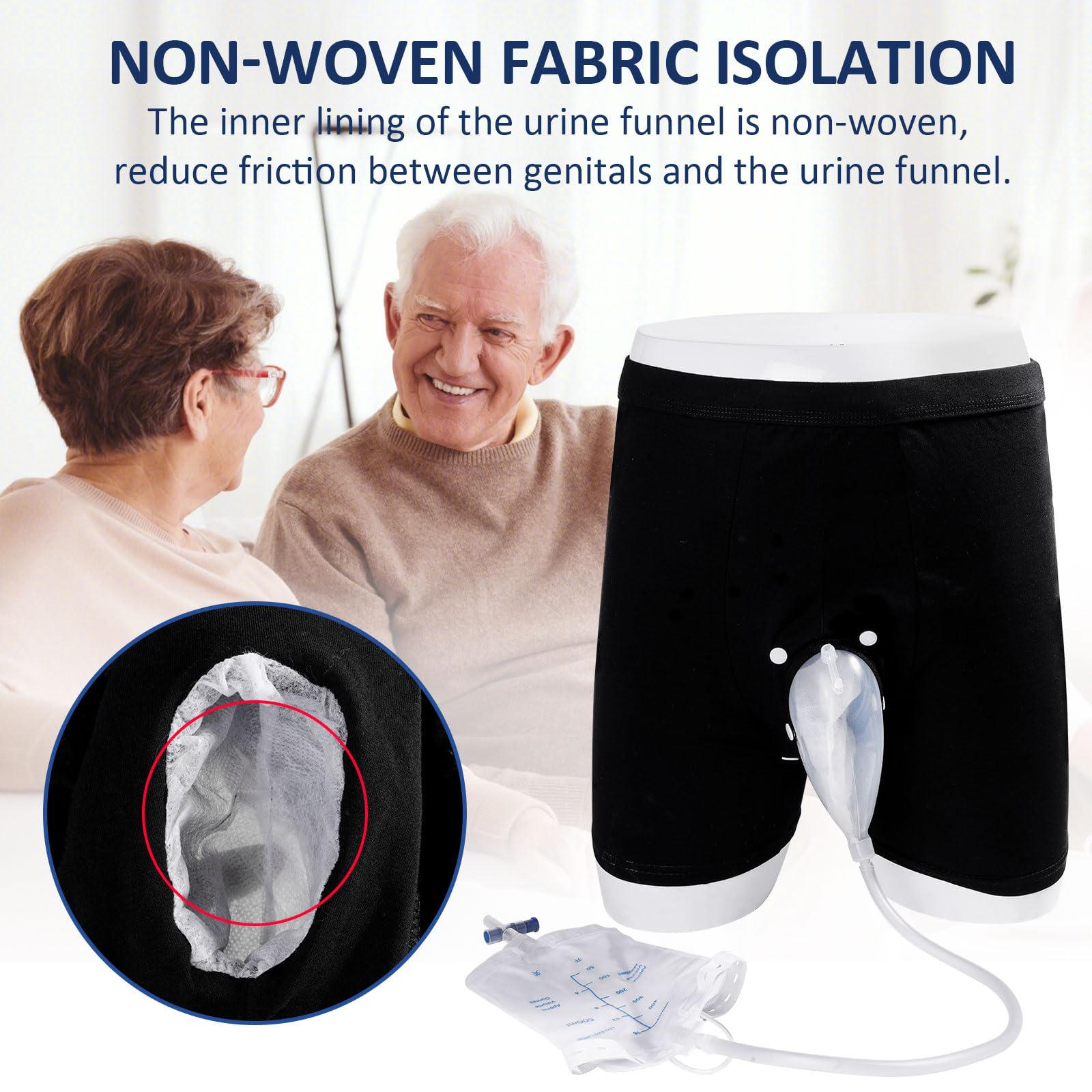 lefeke urine funnel air hole breathable feature helps stay dry during use.