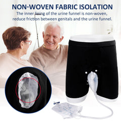 lefeke urine funnel air hole breathable feature helps stay dry during use.