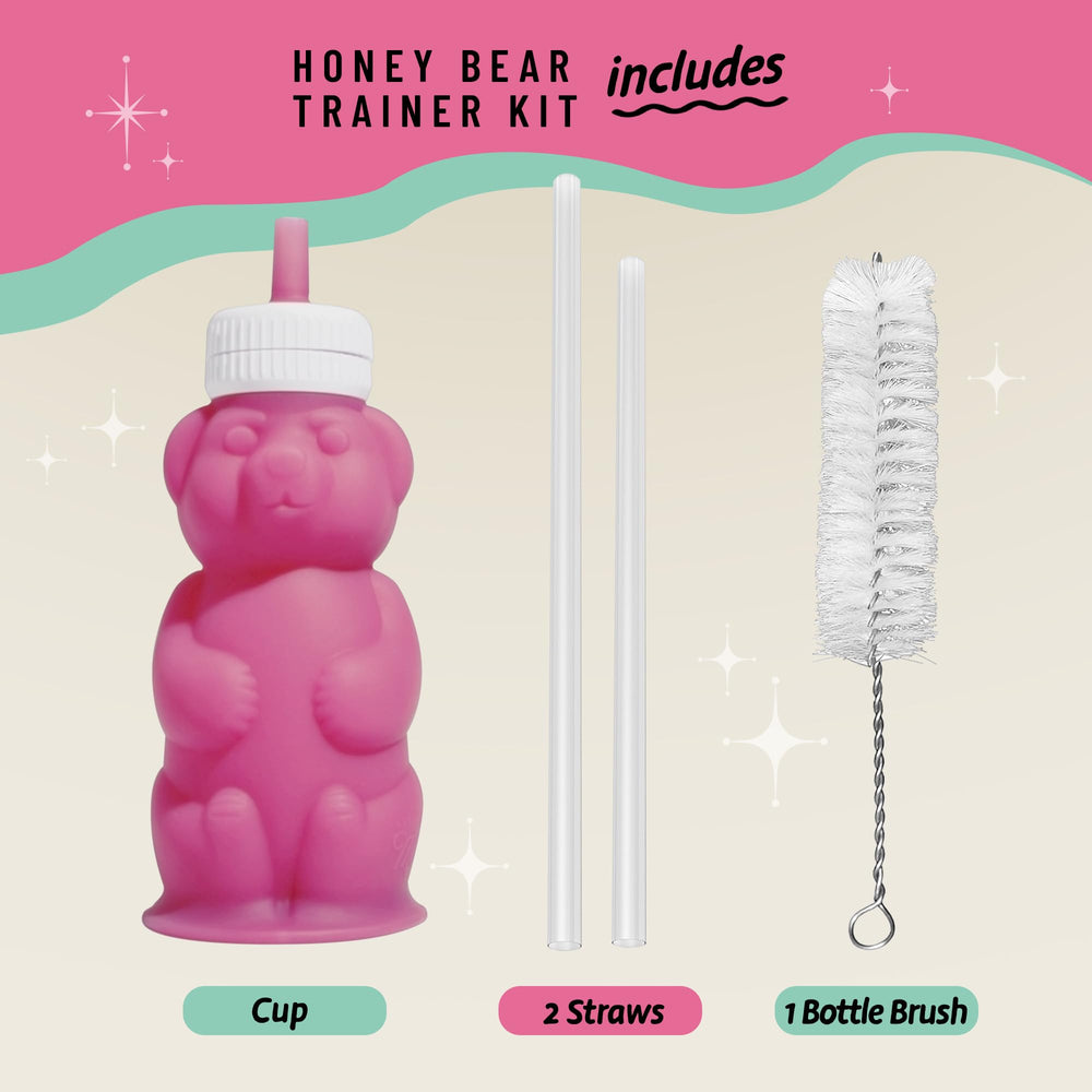 Legendairy Milk Honey Bear Straw Cup baby-friendly design encourages independent sipping