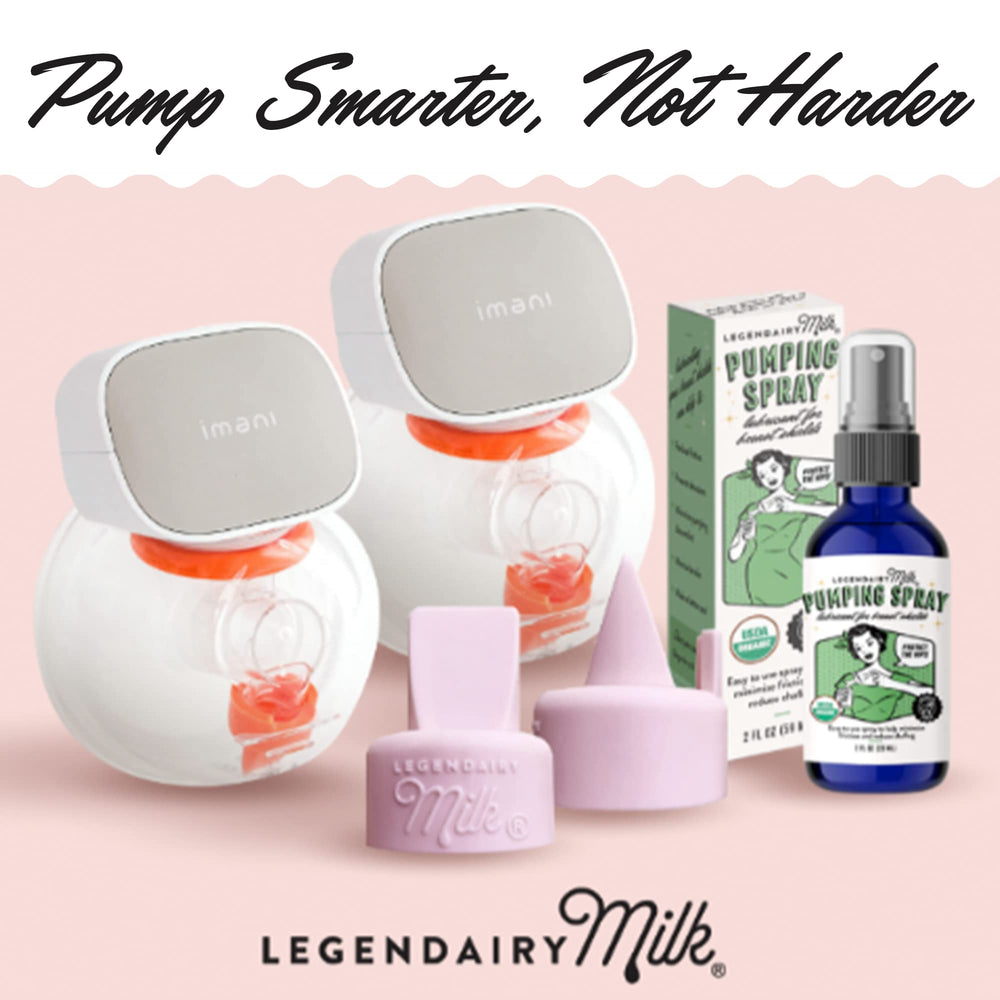 At-home pumping on the go with the travel-friendly spray.
