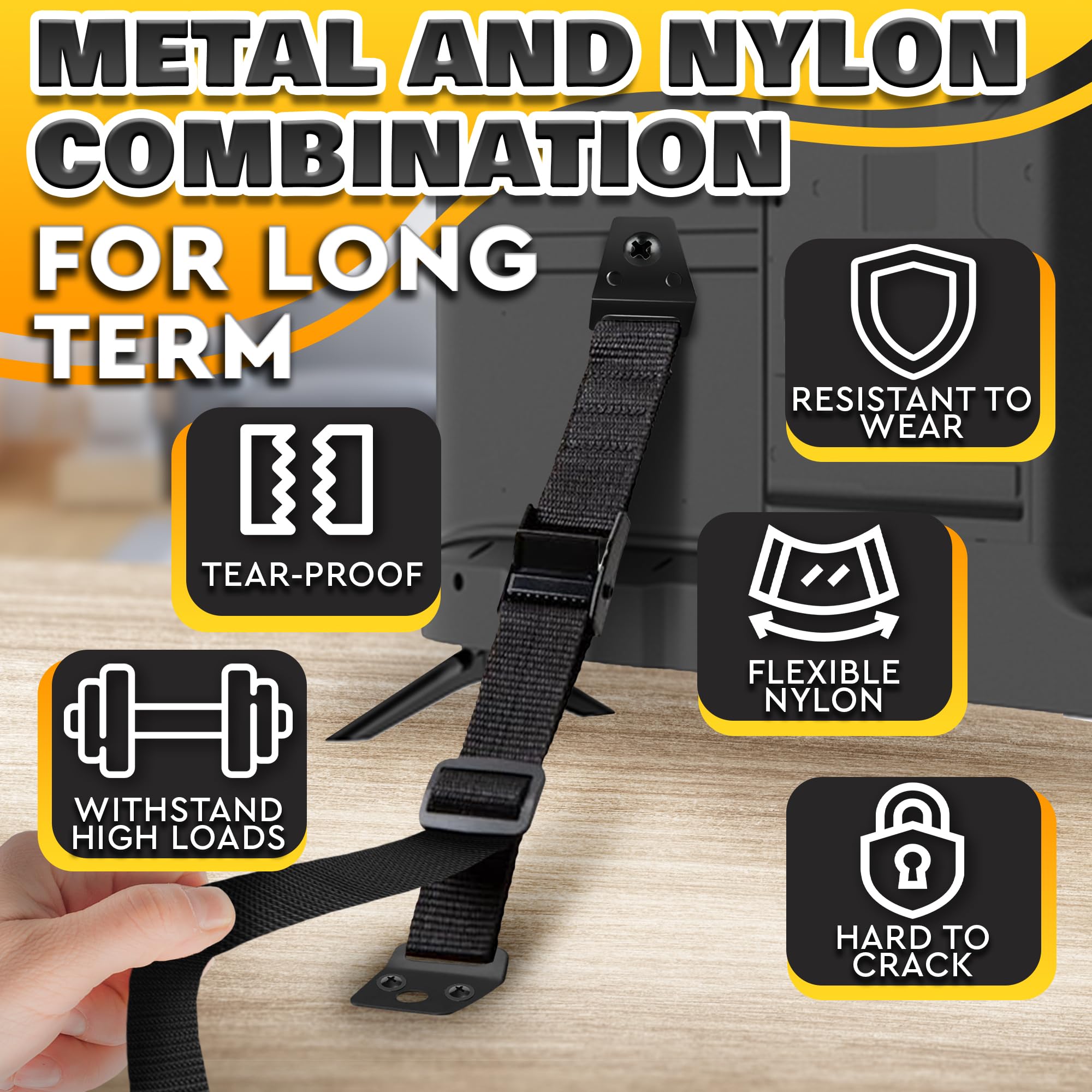 LEGLO adjustable-length strap demonstrating a 19 to 39 inch fit