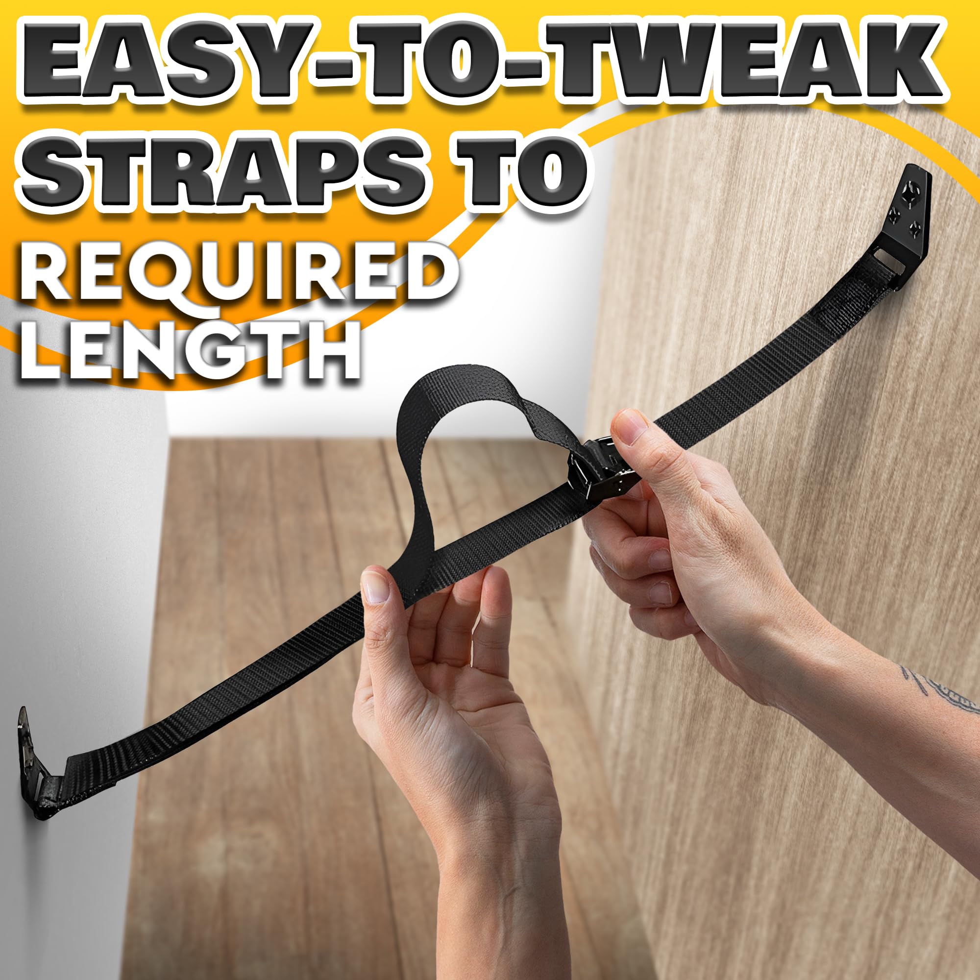 LEGLO hardware kit includes screws and washers for secure mounting