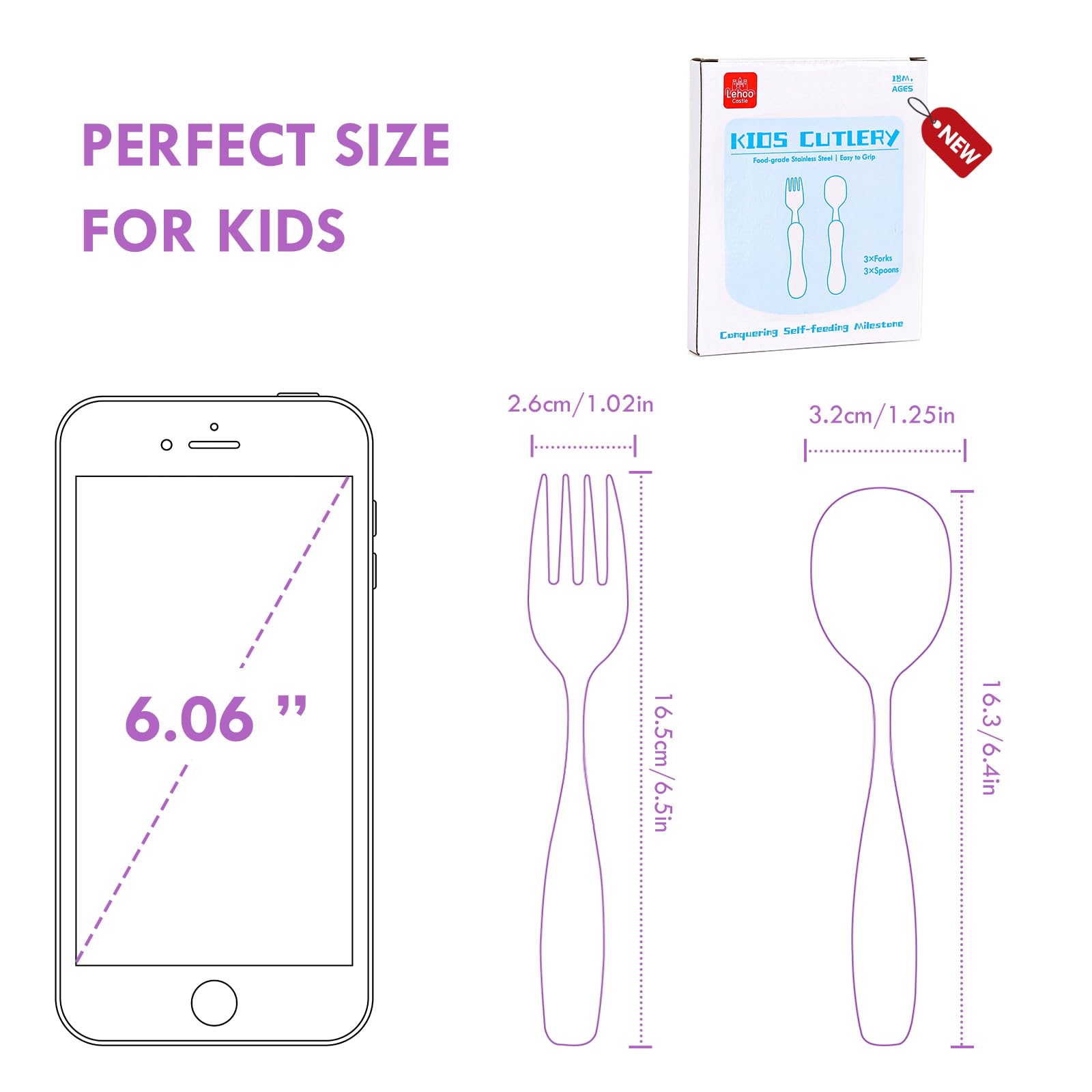 Lehoo Castle BPA-free stainless steel construction for safer toddler dining.