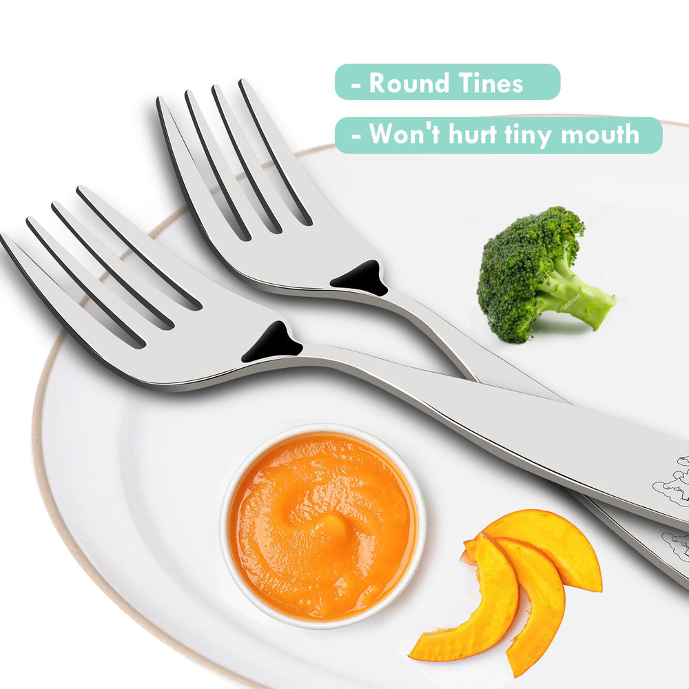 Lehoo Castle Mermaids utensils are dishwasher safe for quick cleanup.