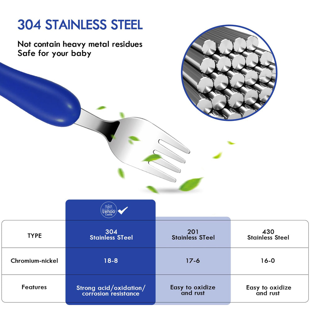 Lehoo Castle stainless steel toddler utensils durable for everyday meals
