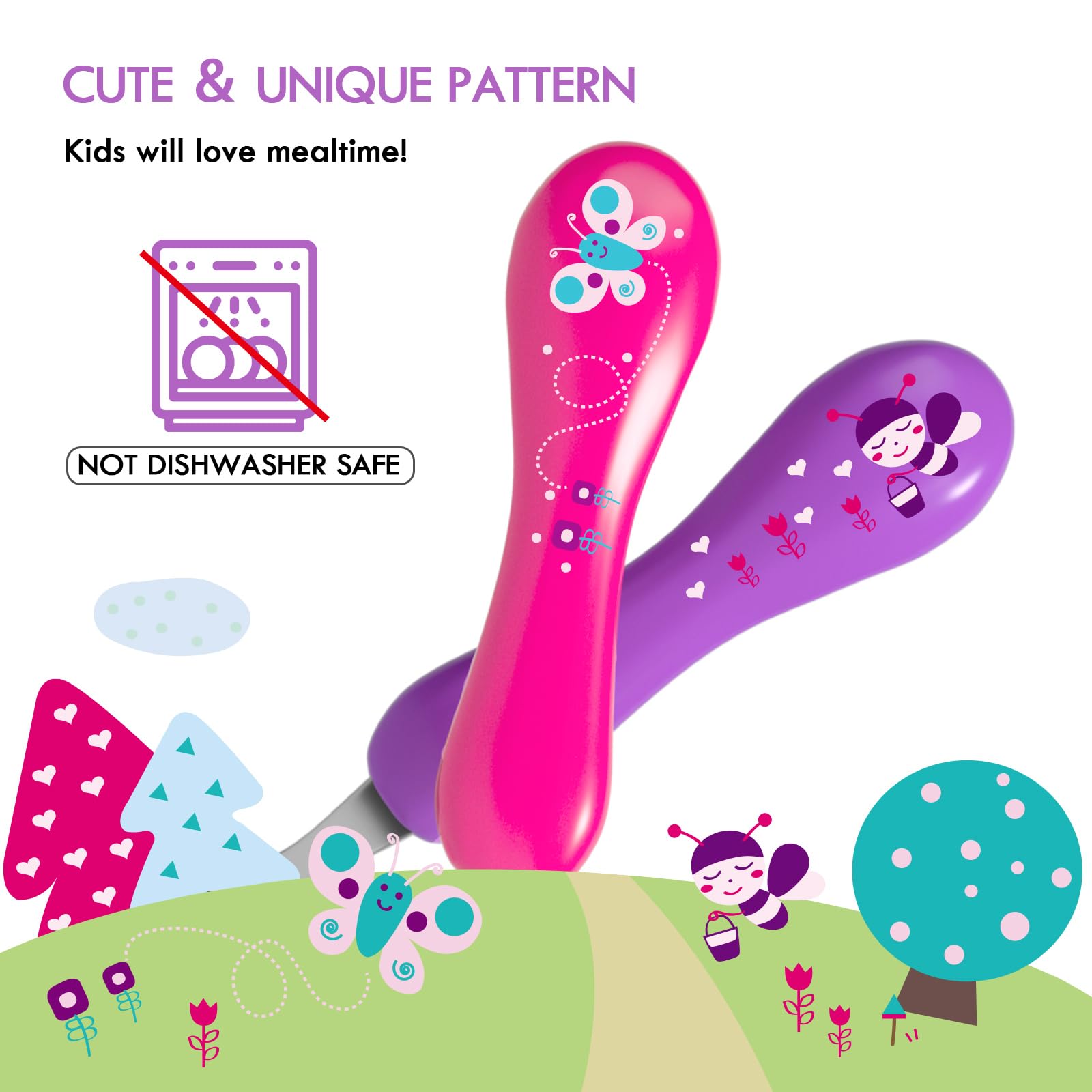 Lehoo Castle colorful pattern design adds fun to mealtime.