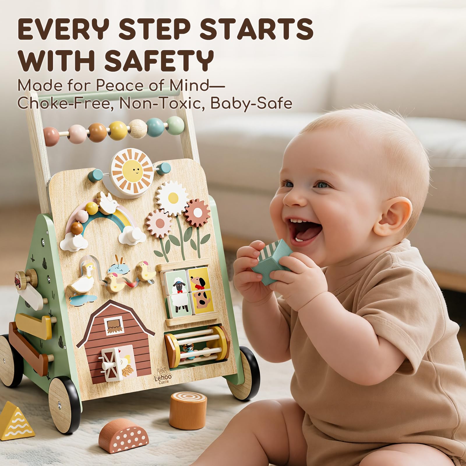 Lehoo Castle Montessori-inspired design supports independent exploration and skill building