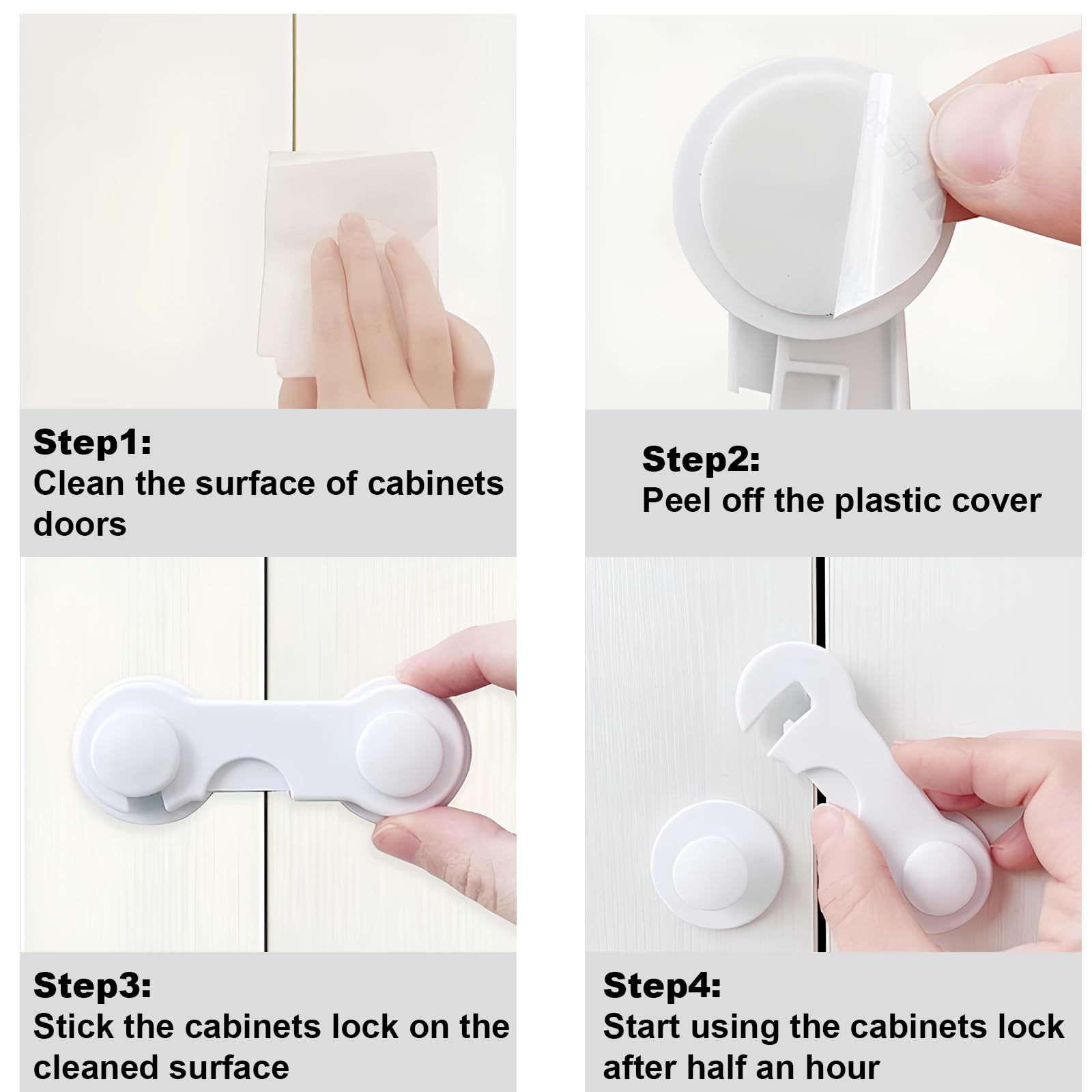 Leikedun one-handed operation lock for quick adult access.