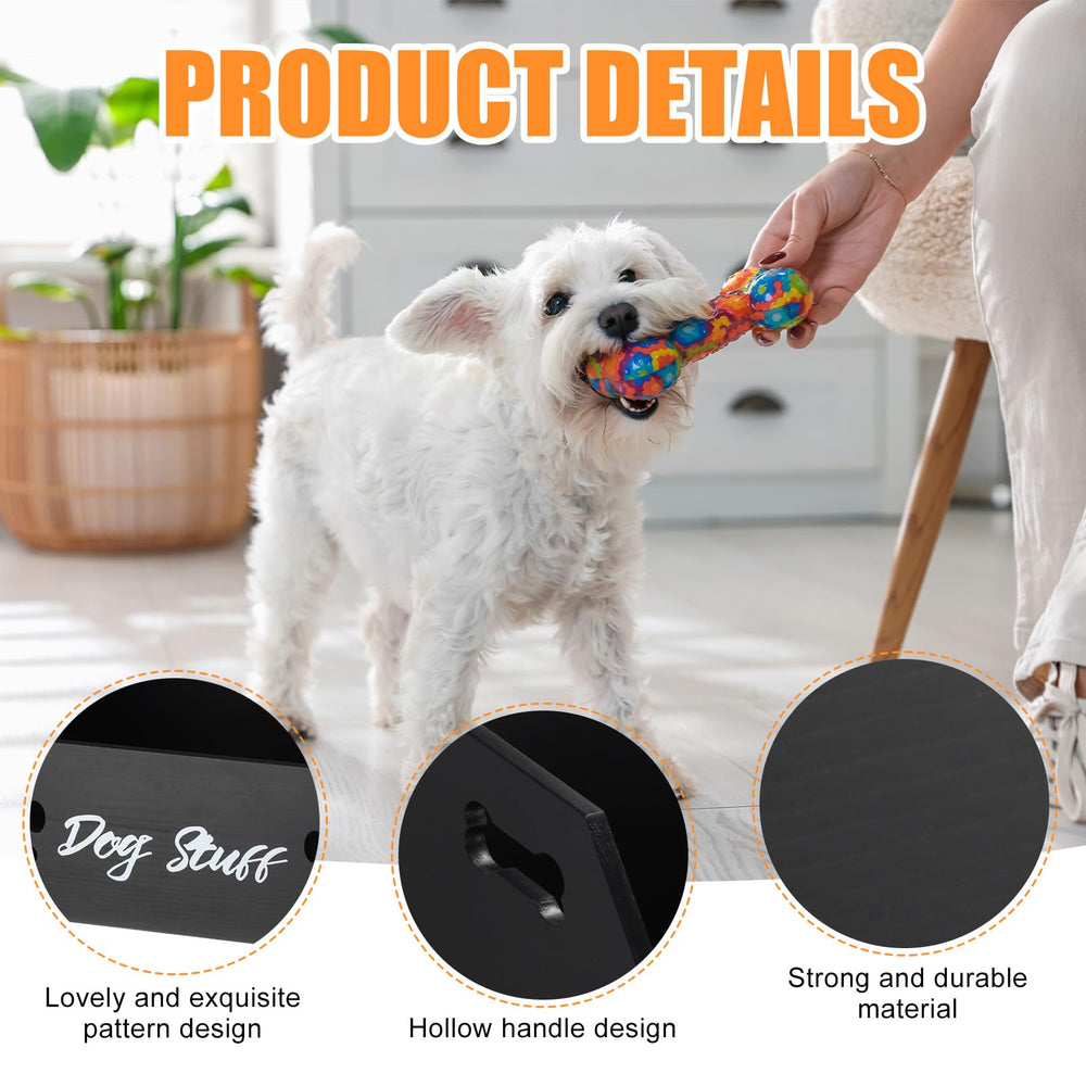Leinuosen easy-assembly dog toy bin for quick setup and use