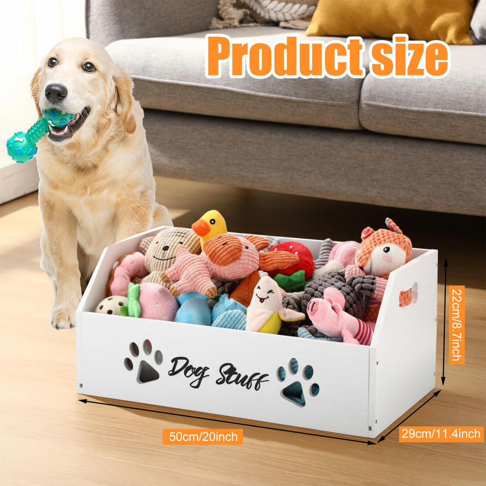 Leinuosen large dog toy bin side handles for easy moving