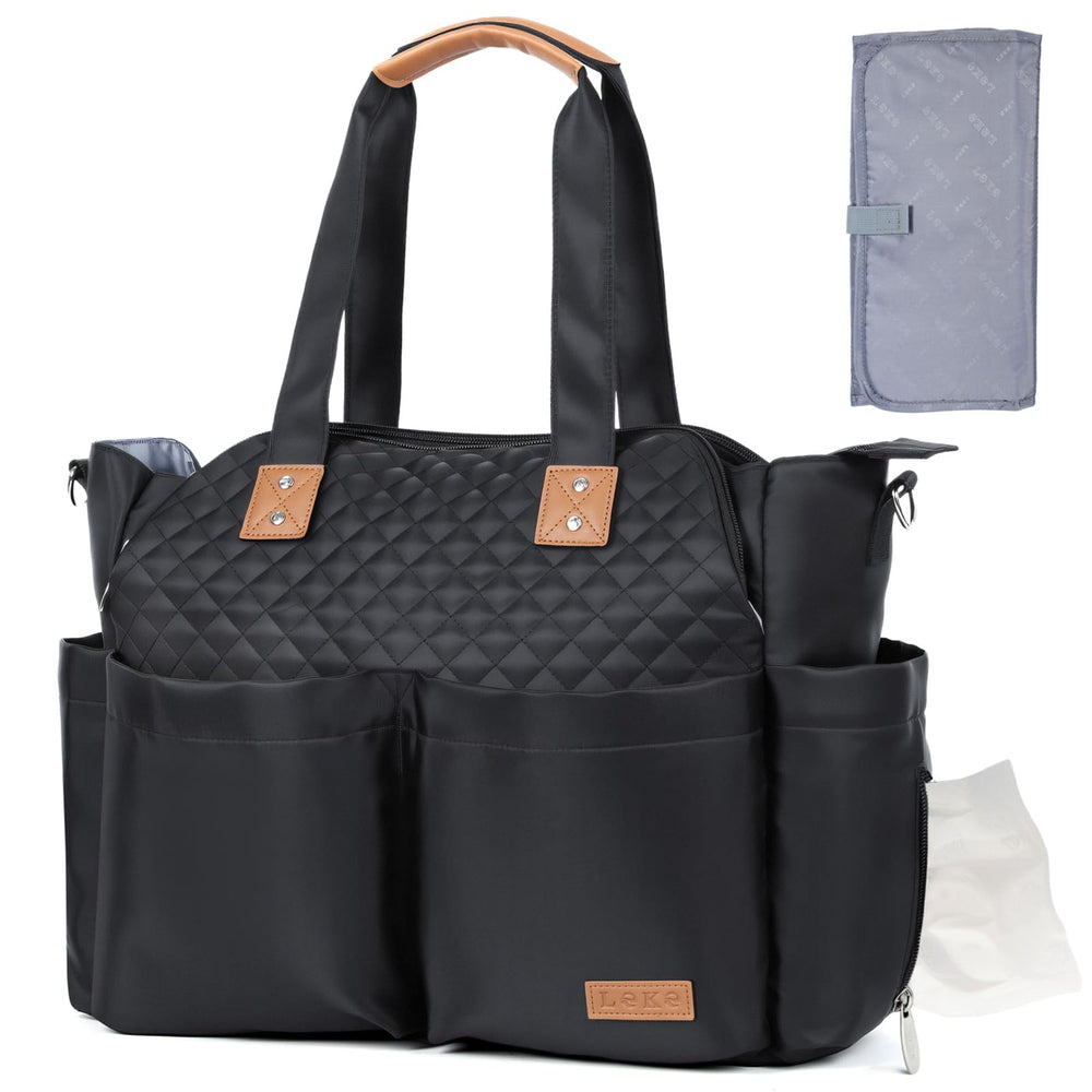 Lekebaby Diaper Bag Tote with 17 pockets for organized essentials