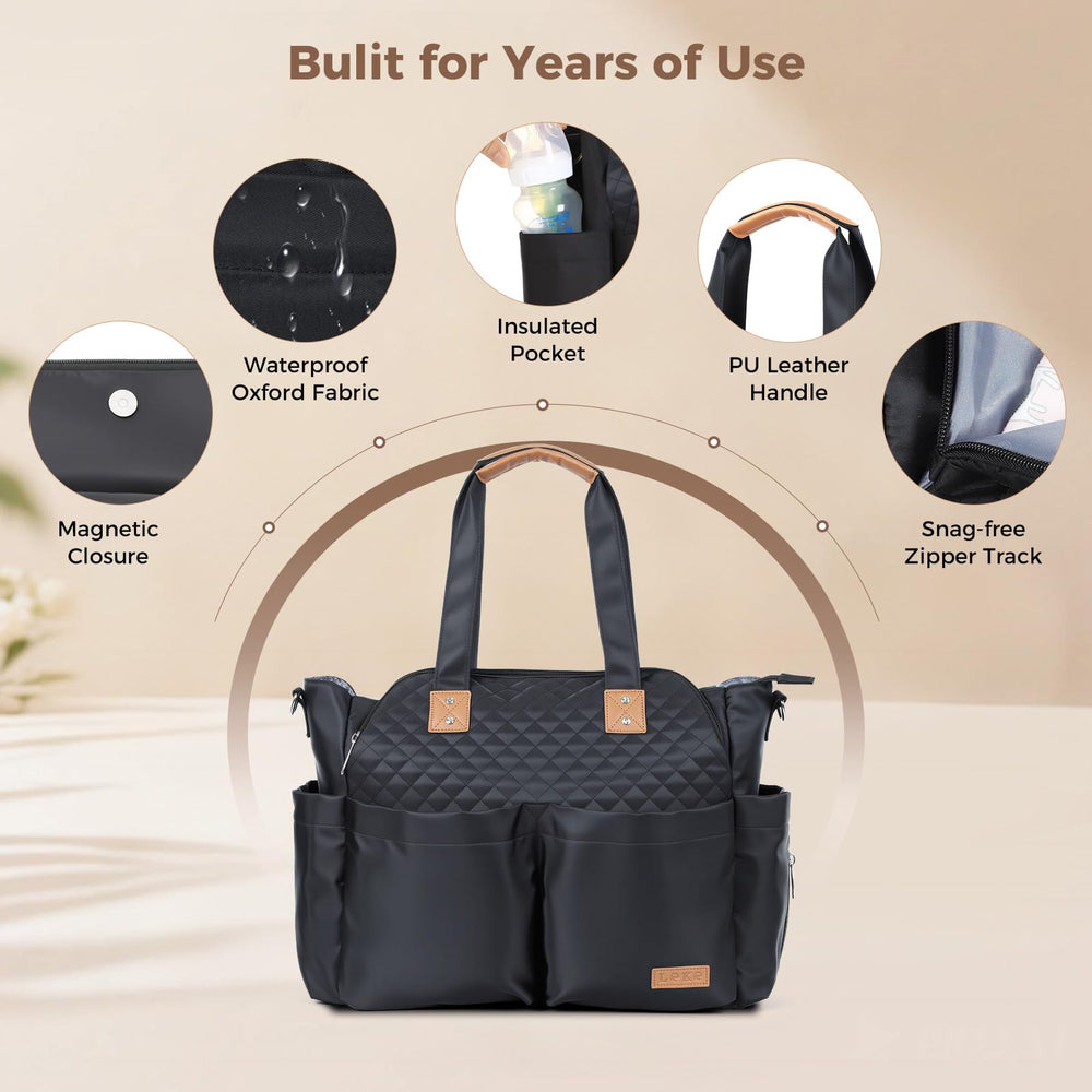 Lekebaby insulated bottle pocket keeps drinks ready