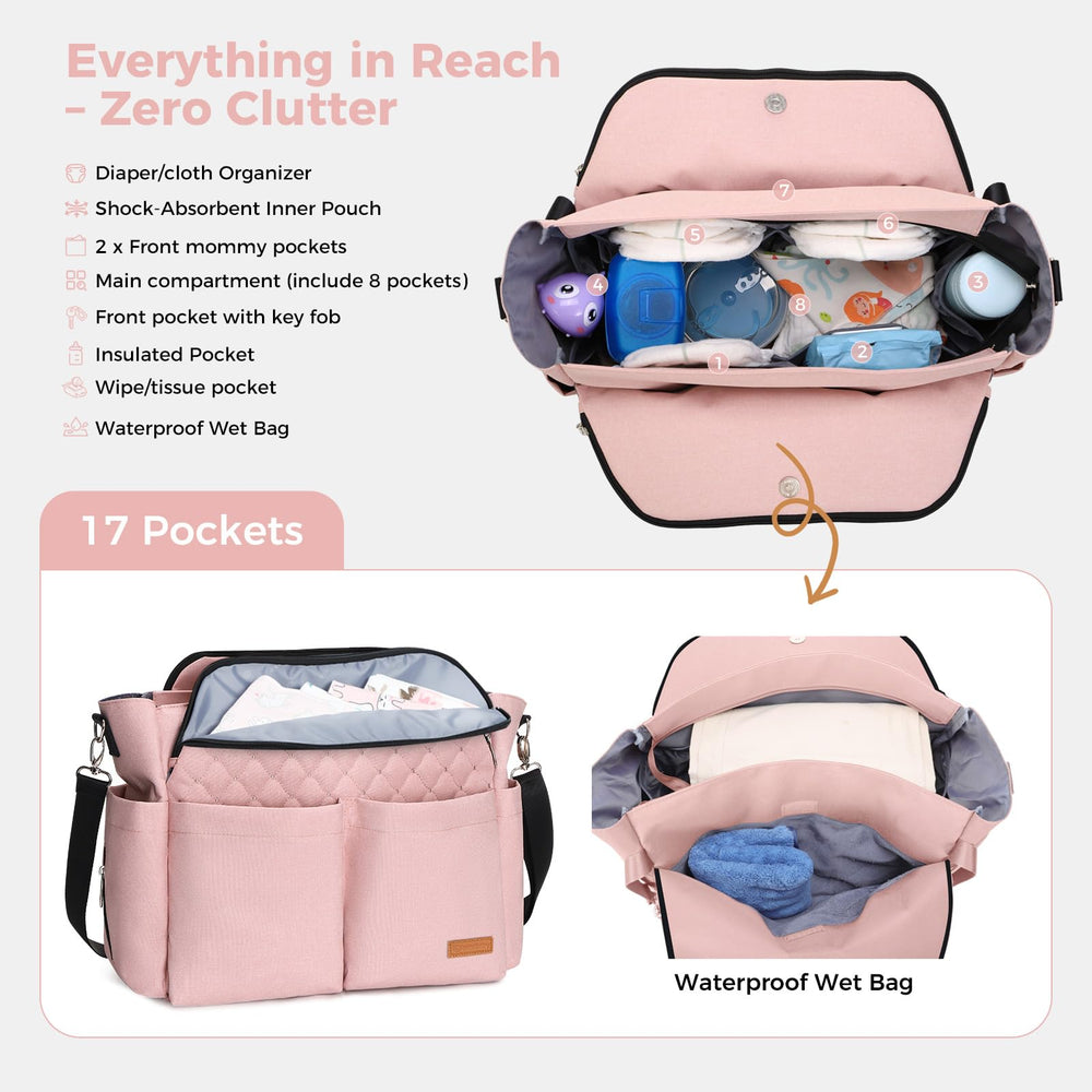 Lekebaby stroller clips for hands-free on-the-go use