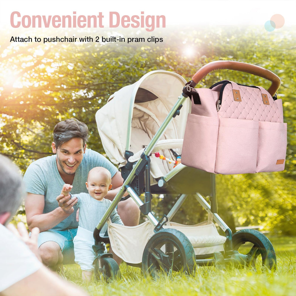 Lekebaby waterproof material resists spills during outings
