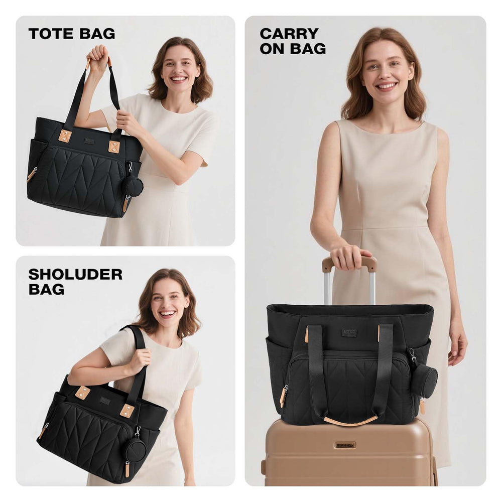 Lekesky Puffy Diaper Bag—34L capacity supports travel and daily use