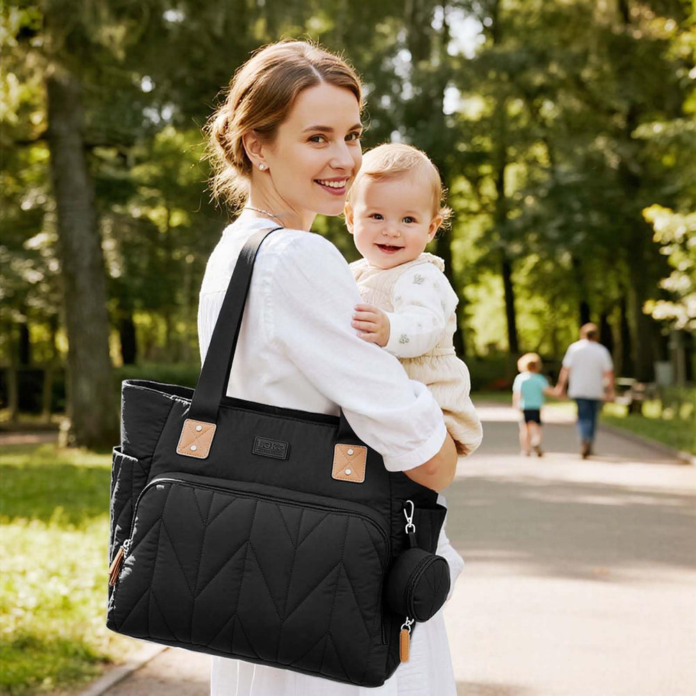 Lekesky Puffy Diaper Bag—interior pockets for easy item access