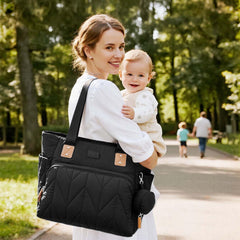 Lekesky Puffy Diaper Bag—interior pockets for easy item access