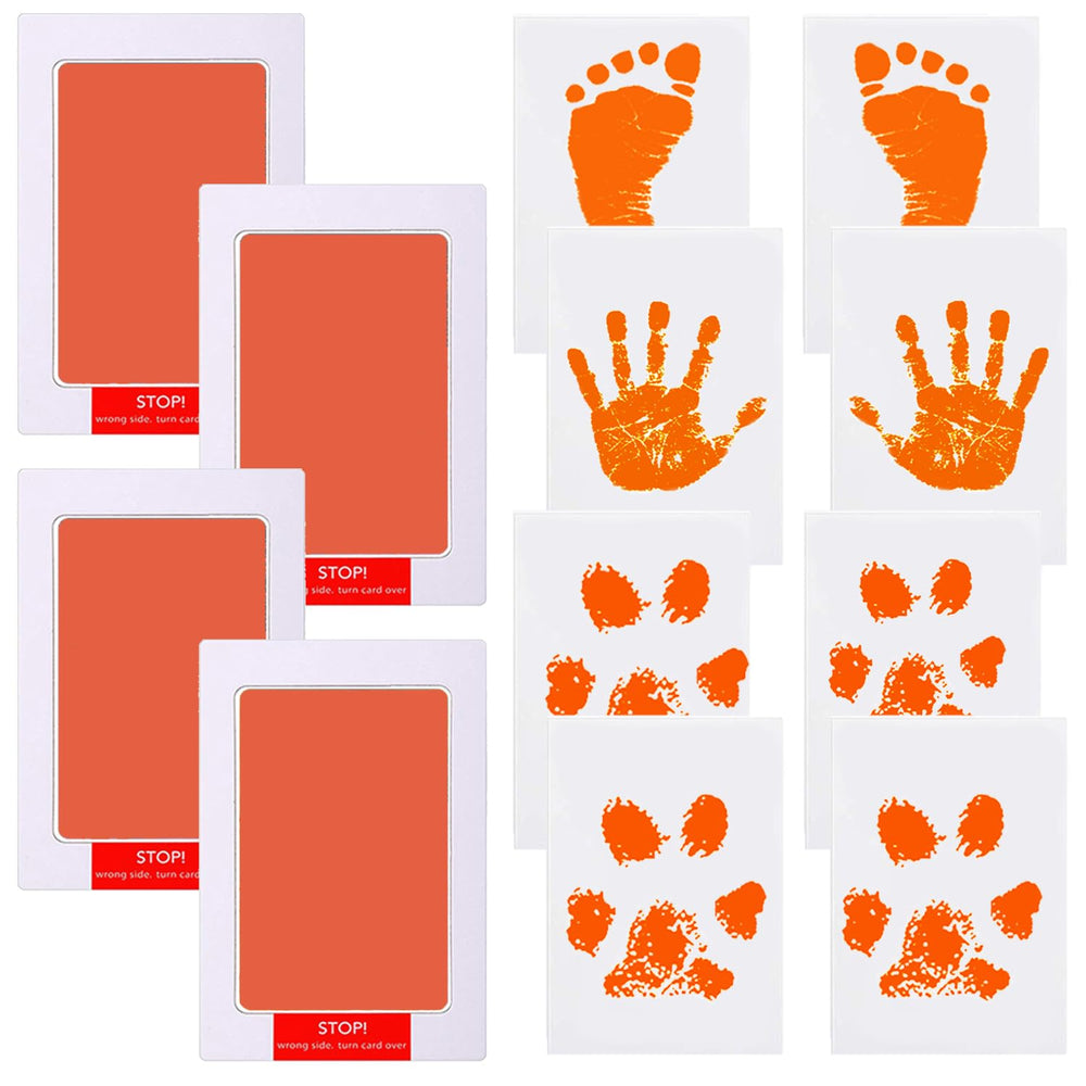 LelonHo inkless handprint pad displaying a baby hand imprint with zero ink contact