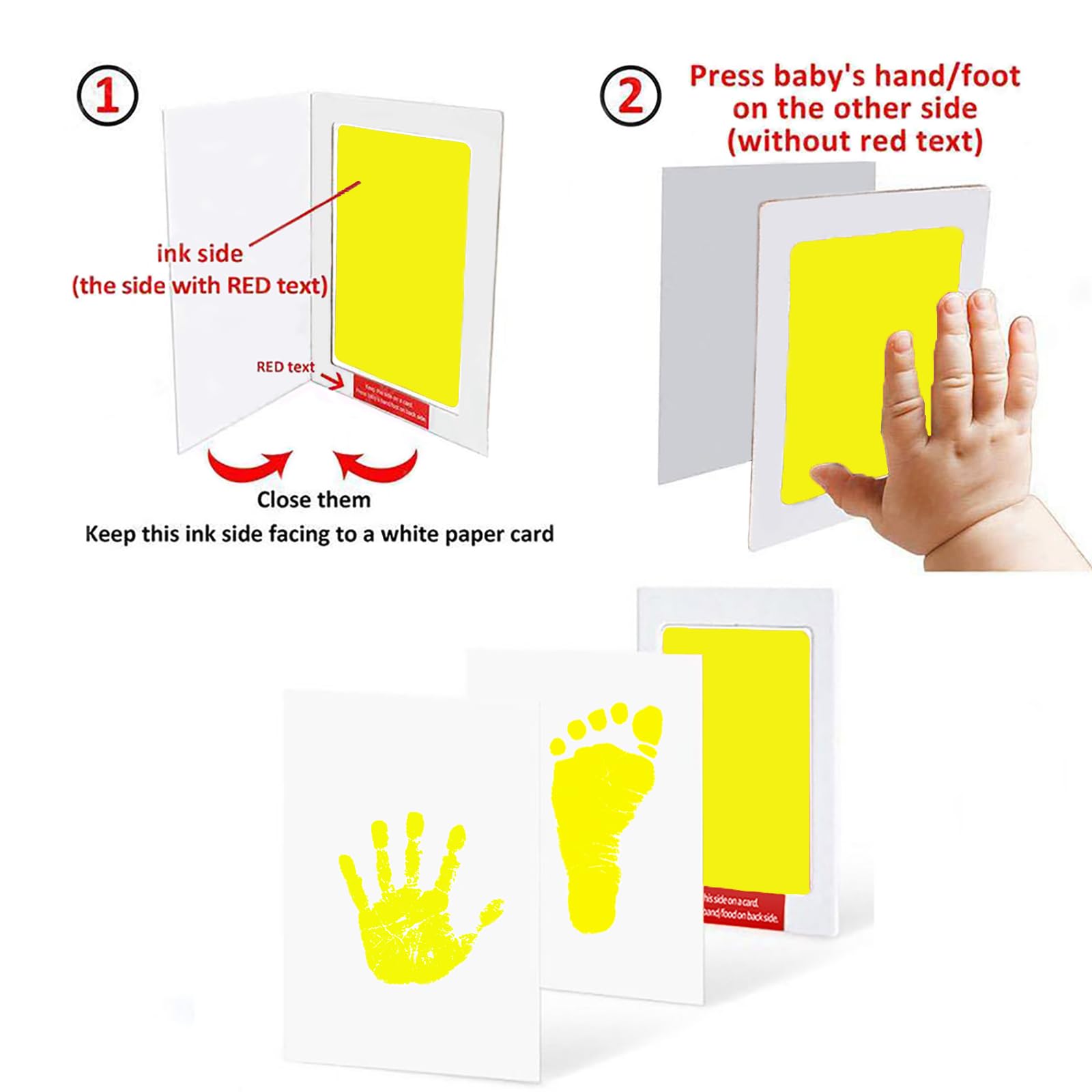 LelonHo pet paw print kit for dogs and cats shows non-mess imprinting.