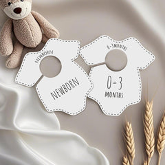LEMBANG baby closet dividers size labels help you sort newborn to 2T quickly.