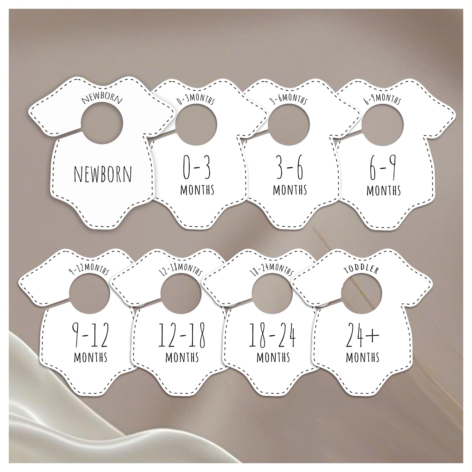 LEMBANG baby closet dividers white design suits any nursery.