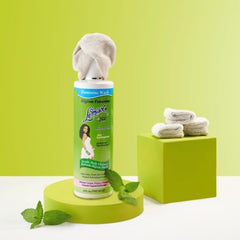 Lemisol feminine wash pump-dispense enables easy, mess-free application.