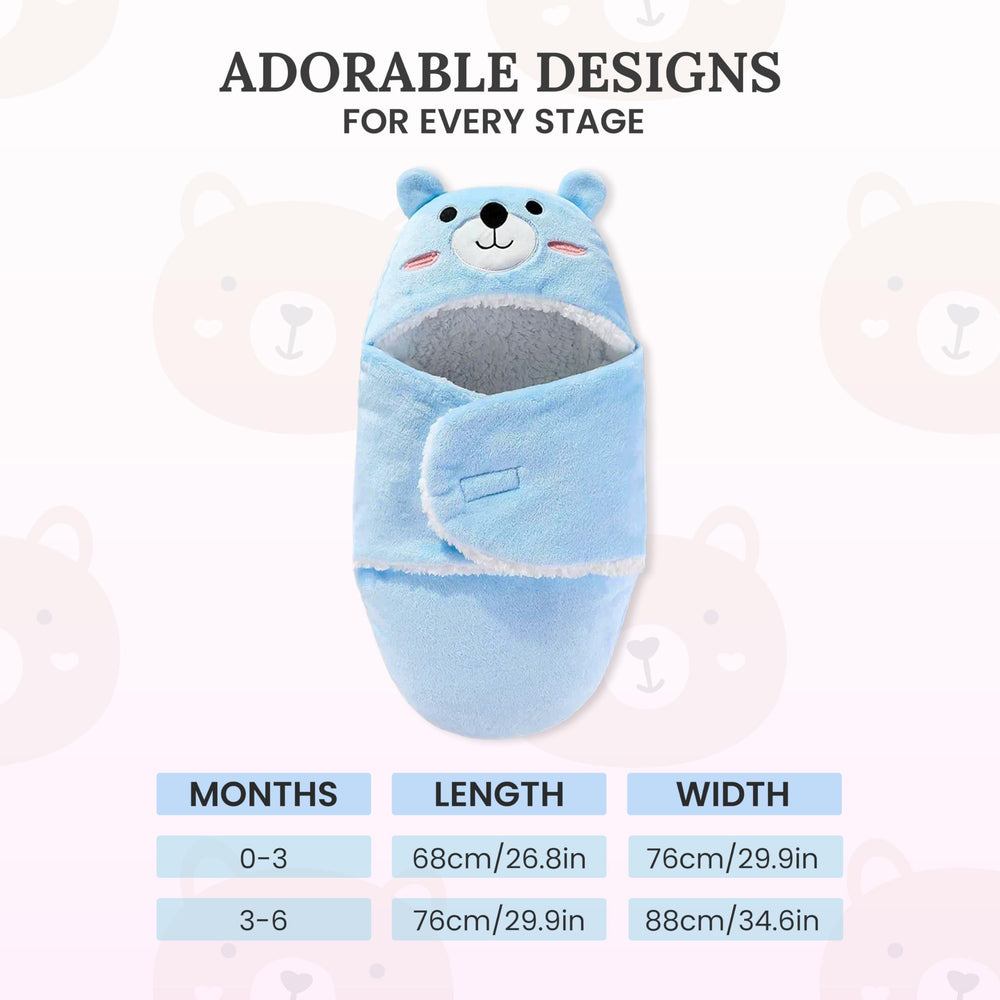 Lemon Prime unisex blue baby sleep bag doubles as swaddle and blanket.