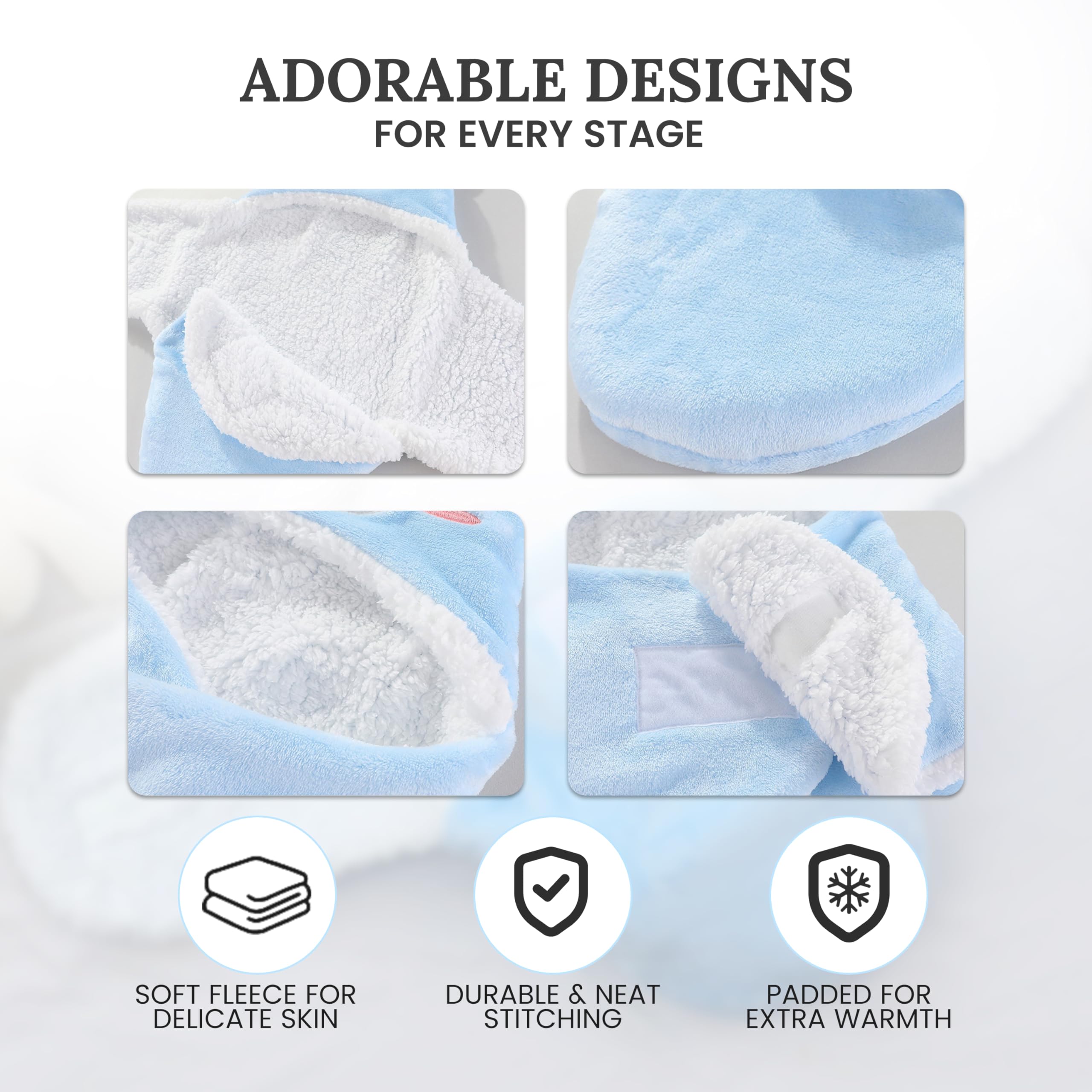 Lemon Prime sherpa plush interior provides cozy warmth and gentle touch.