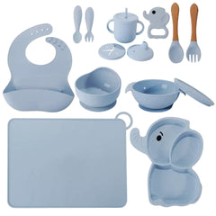 Lemon Prime Elephant suction plate keeps meals mess-free on trays