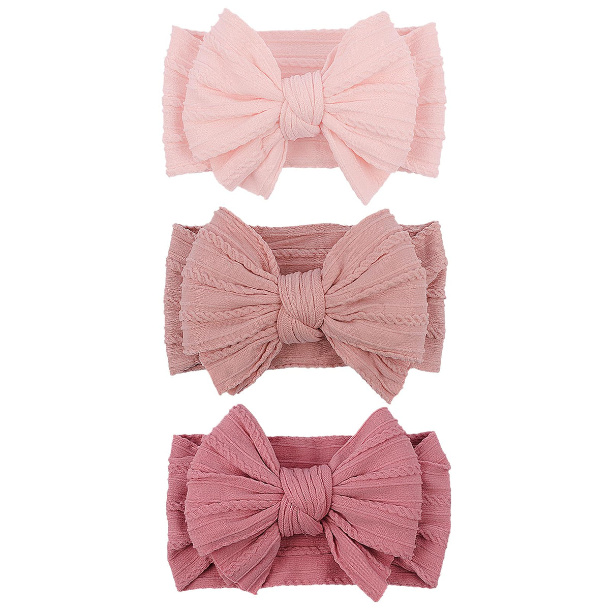 LemonSpace baby headband in pink soft fabric for gentle daily wear.