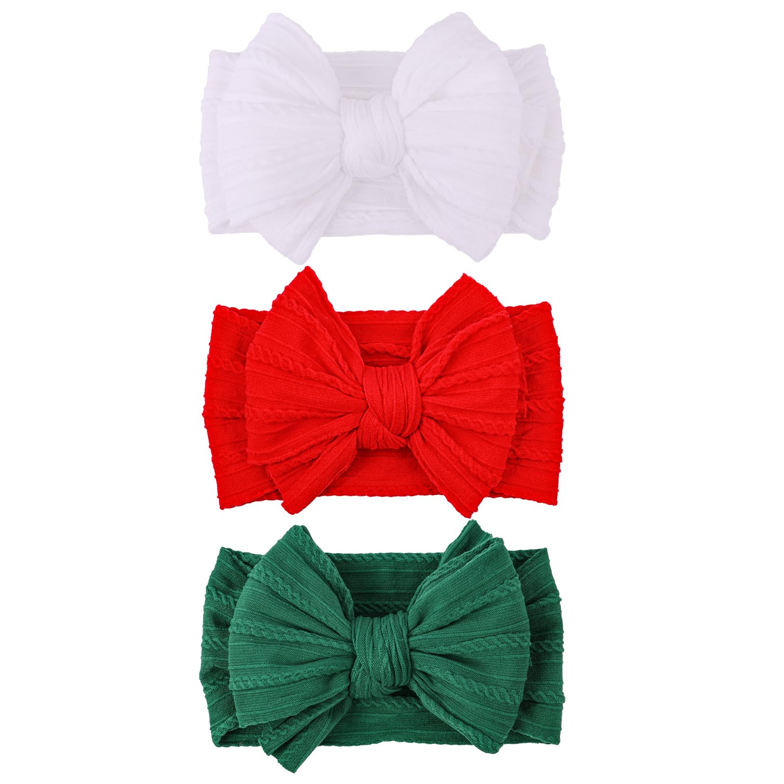 LemonSpace baby headband with red bow, soft and gentle for delicate skin.
