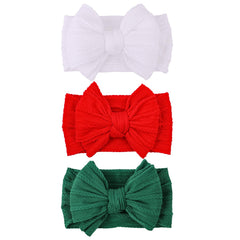 LemonSpace baby headband with red bow, soft and gentle for delicate skin.